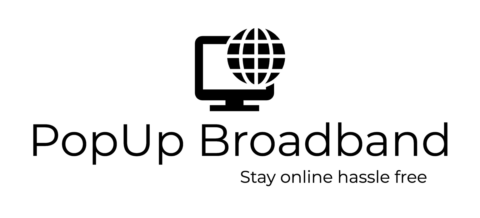 PopUp Broadband logo with strapline